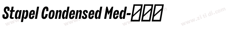 Stapel Condensed Med字体转换